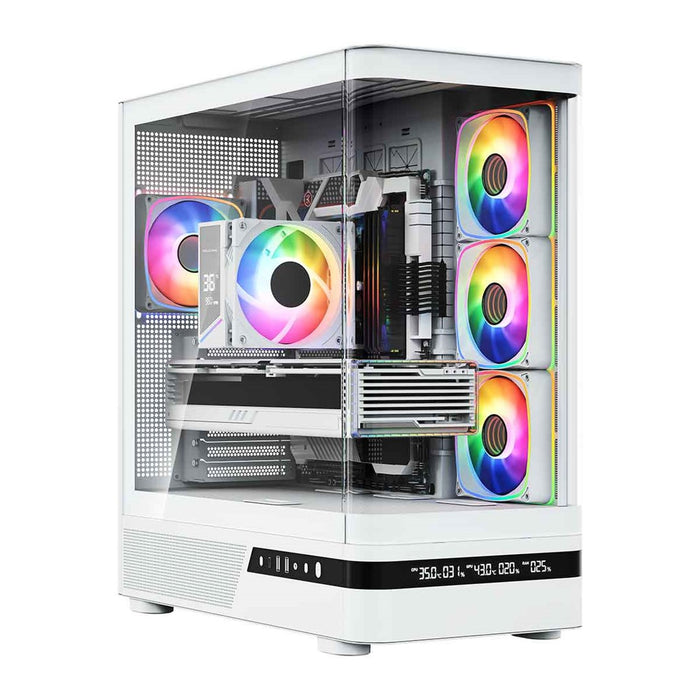 Микрофон MODECOM Volcano AQ200 ARGB, Midi, бял