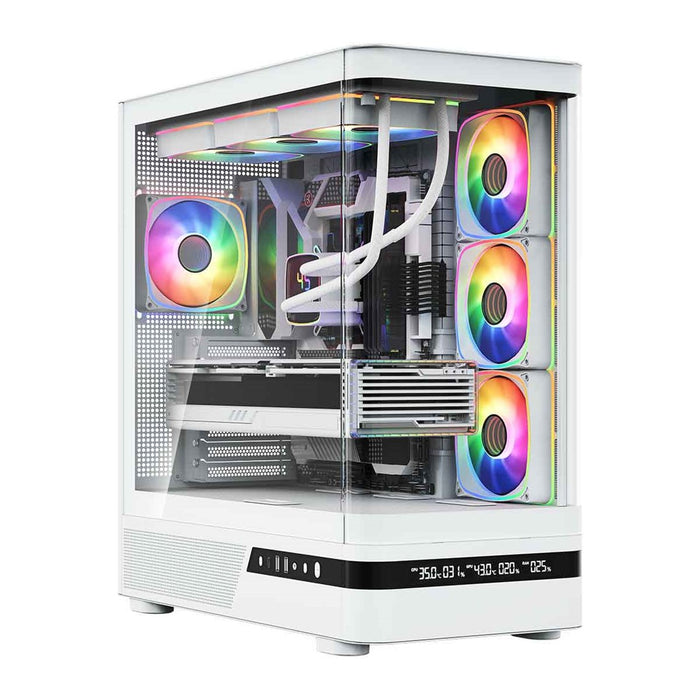 Микрофон MODECOM Volcano AQ200 ARGB, Midi, бял