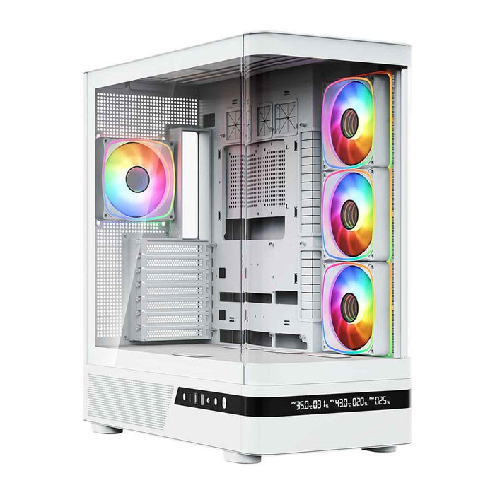 Микрофон MODECOM Volcano AQ200 ARGB, Midi, бял
