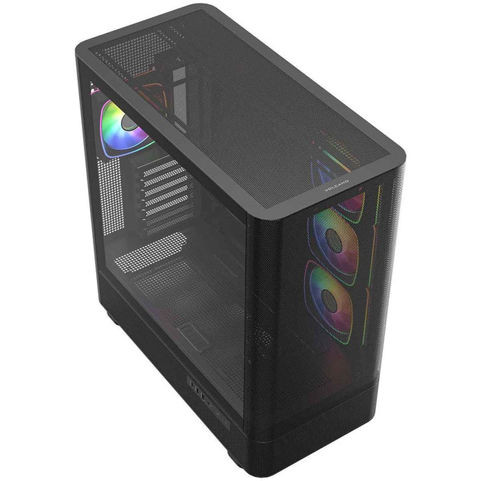 Микрофон MODECOM Volcano AQ300 ARGB, Midi, черен