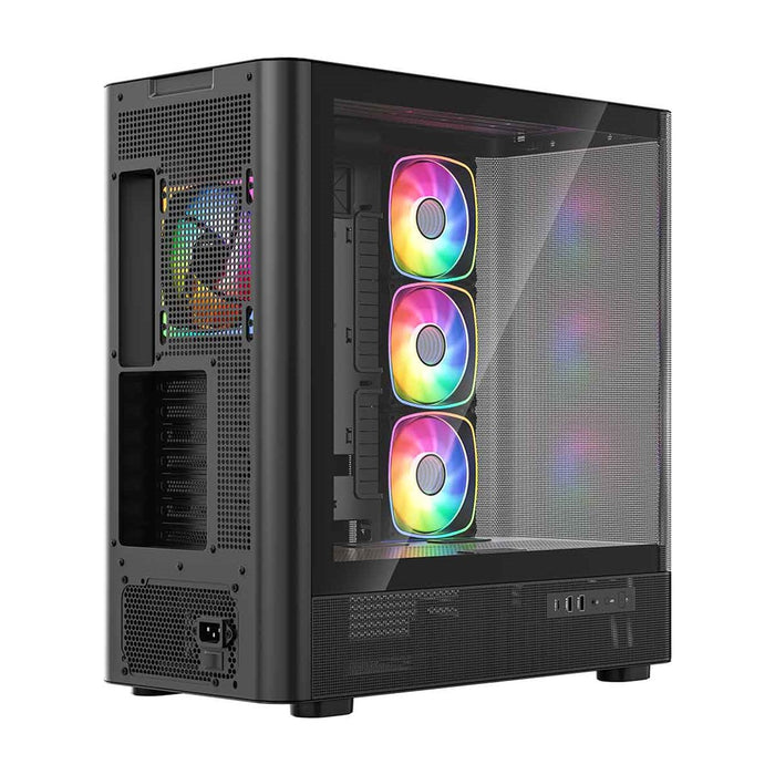 Микрофон MODECOM Volcano AQ300 ARGB, Midi, черен
