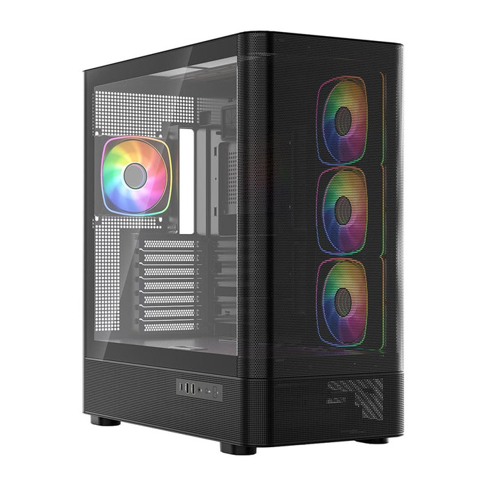 Микрофон MODECOM Volcano AQ300 ARGB, Midi, черен