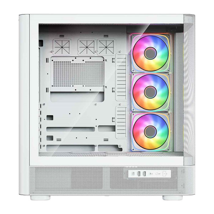 Микрофон MODECOM Volcano AQ300 ARGB, Midi, бял