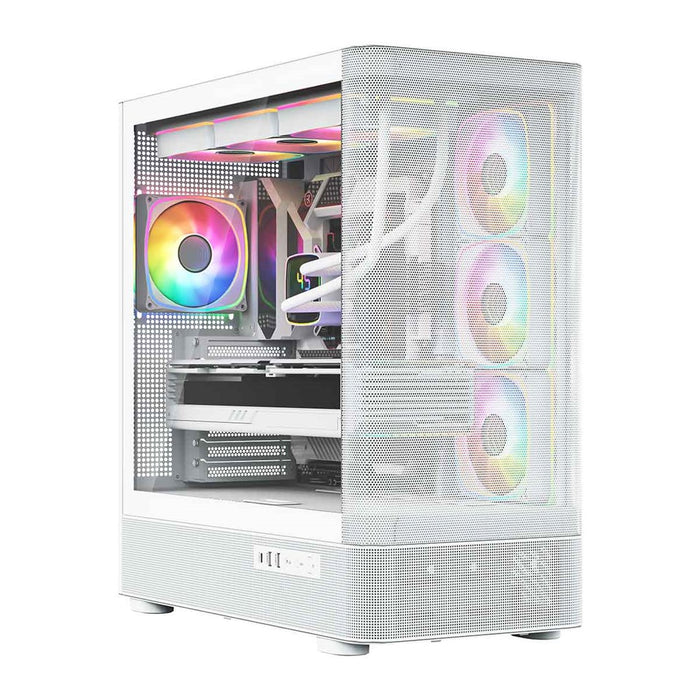 Микрофон MODECOM Volcano AQ300 ARGB, Midi, бял
