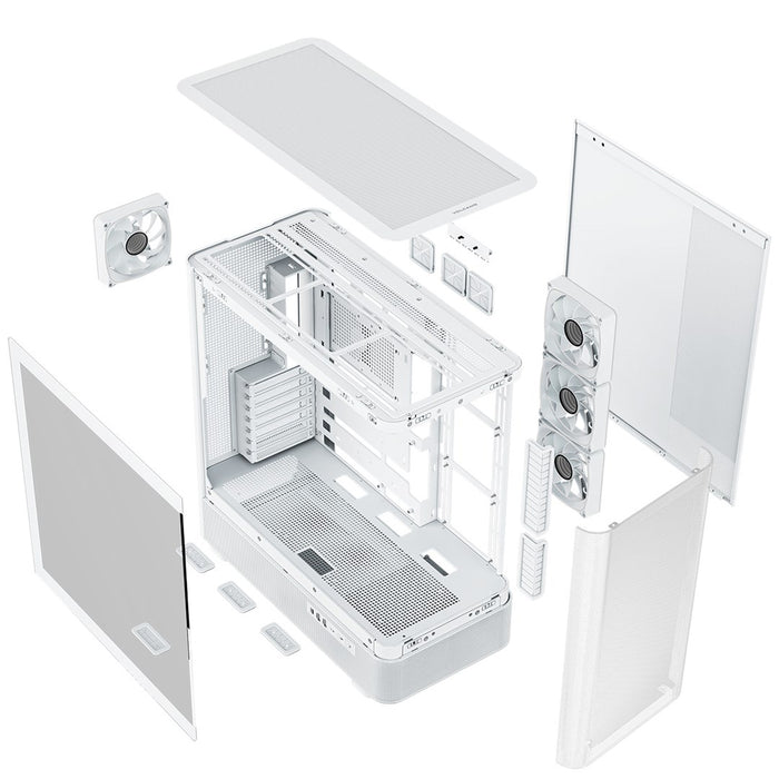 Микрофон MODECOM Volcano AQ300 ARGB, Midi, бял