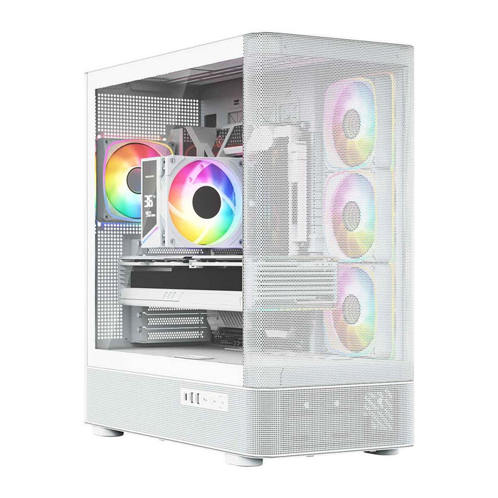 Микрофон MODECOM Volcano AQ300 ARGB, Midi, бял