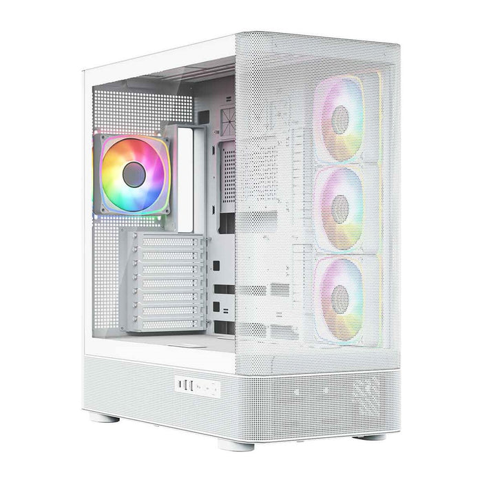 Микрофон MODECOM Volcano AQ300 ARGB, Midi, бял