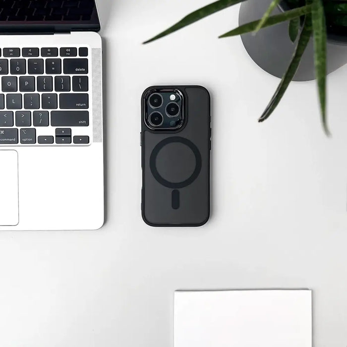 Моден калъф с MagSafe за Samsung Galaxy A56 5G - черен