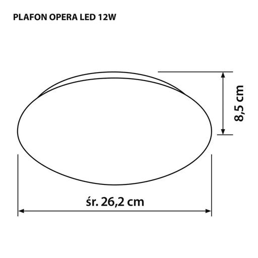 Модерен LED плафон за таван Activejet OPERA LED 12W