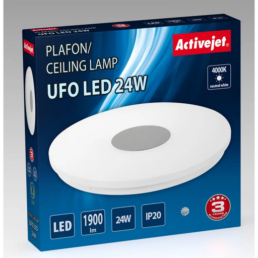 Модерен LED плафон за таван Activejet UFO LED 24W