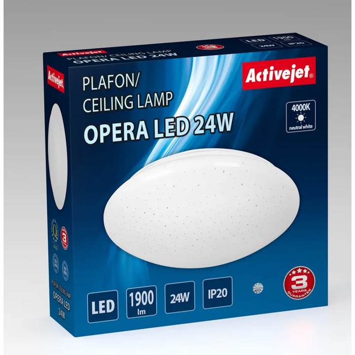 Модерен LED плафон за таван Activejet OPERA LED 24W