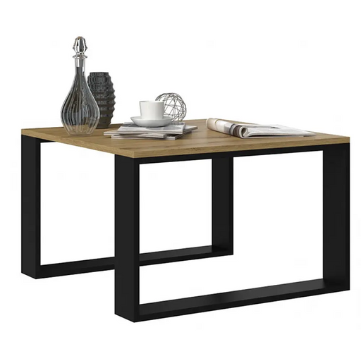 МОДЕРНА МИНИ маса 67x67x40 см Artisan Дъб/Черен