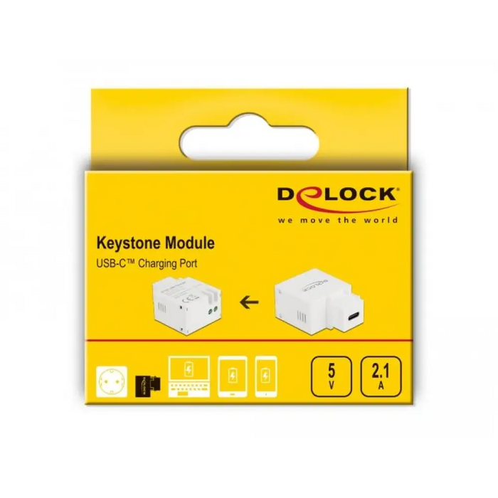 Модул Delock USB-C порт за зареждане За монтаж на панел