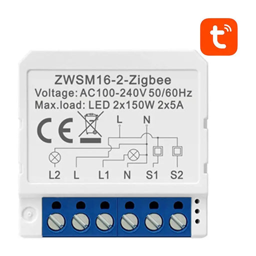 Модул за смарт превключвател ZigBee Avatto ZWSM16 - W2 TUYA