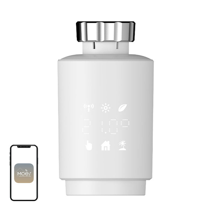 MOES TV02 ZigBee LCD термостатична глава