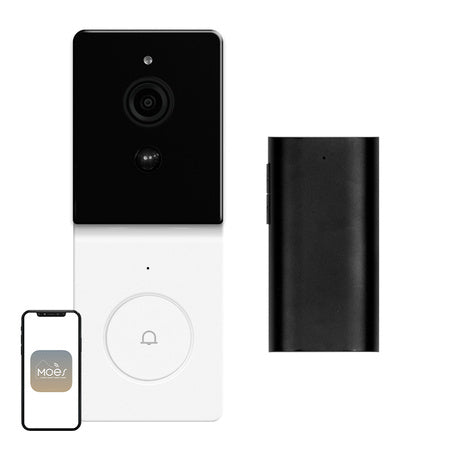 MOES WDB-TY-B20 Wi-Fi RF 433 MHz 1080p видео звънец