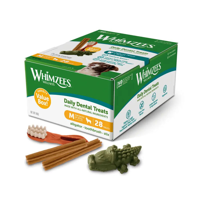 Мокра храна Whimzees Daily Dental Treats 28 броя