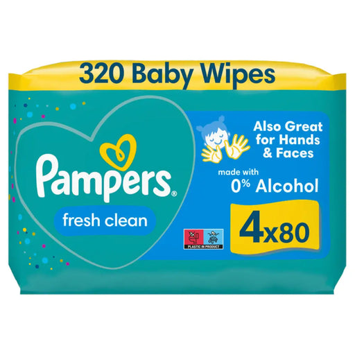 МОКРИ КЪРПИ 4X80 БР PAMPERS FRESH CLEAN