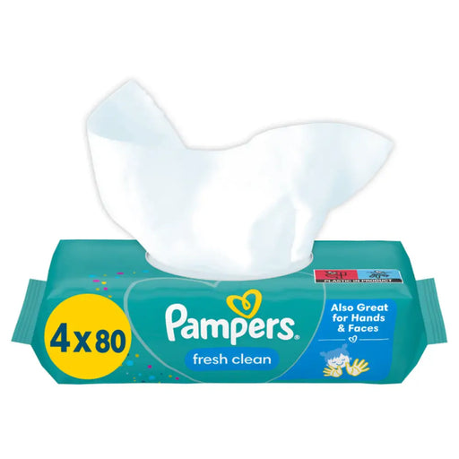 МОКРИ КЪРПИ 4X80 БР PAMPERS FRESH CLEAN