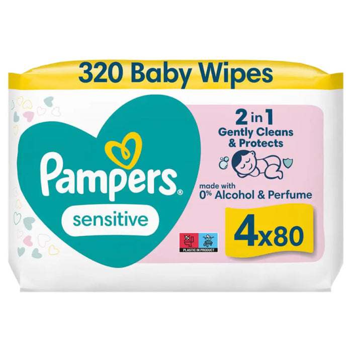 МОКРИ КЪРПИ 4X80 БР PAMPERS SENSITIVE