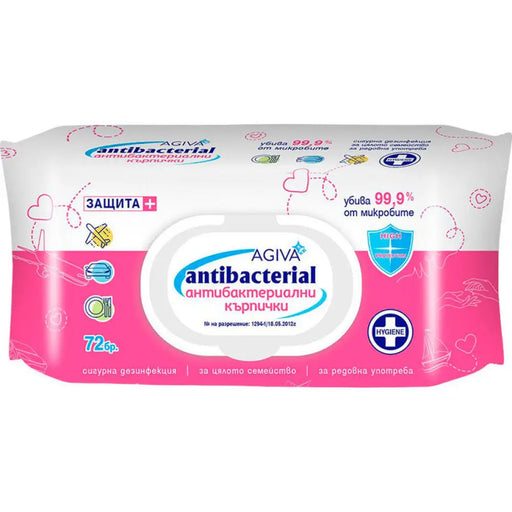 МОКРИ КЪРПИ ANTIBACTERIAL 72 Б AGIVA