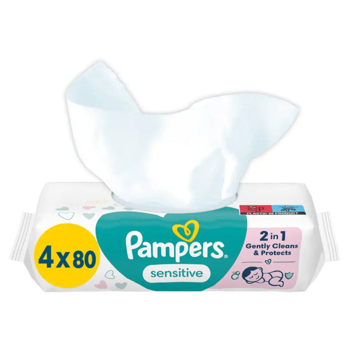 МОКРИ КЪРПИ 4X80 БР PAMPERS SENSITIVE
