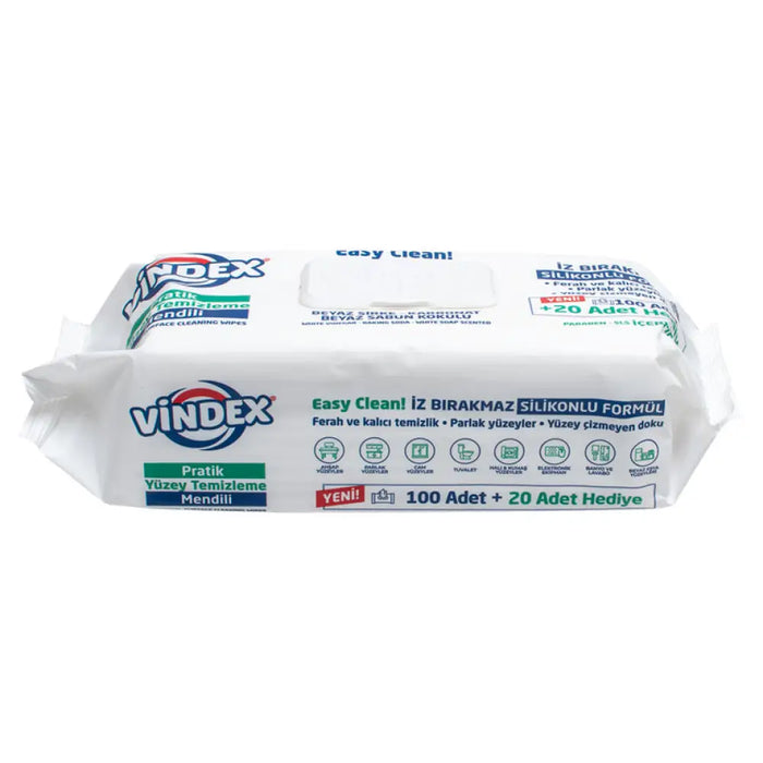 МОКРИ КЪРПИ ЗА ПОВЪРХНОСТИ WHITE 120 БР VINDEX