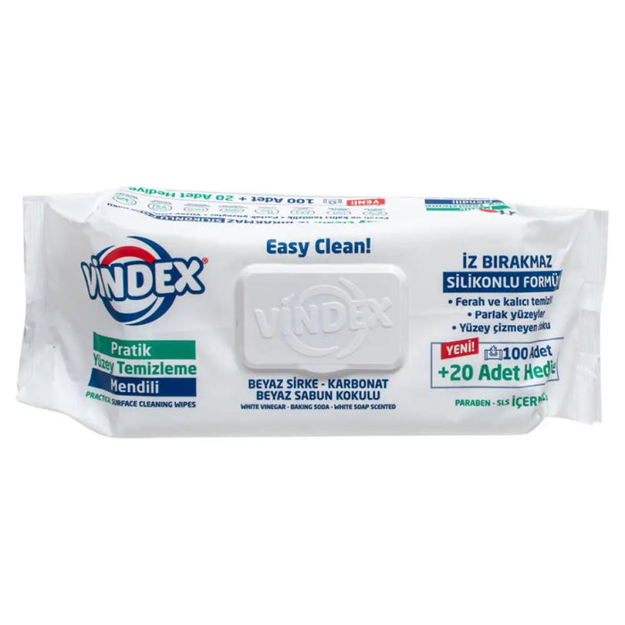 МОКРИ КЪРПИ ЗА ПОВЪРХНОСТИ WHITE 120 БР VINDEX