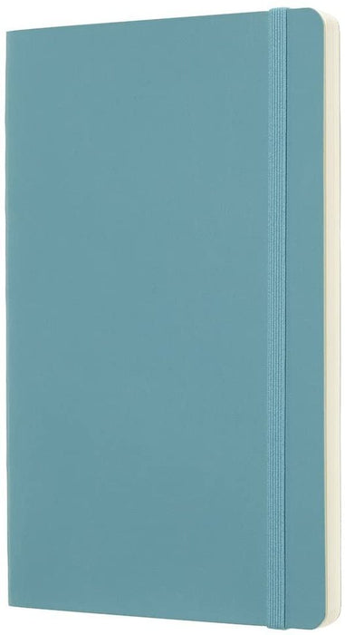 Тефтер с меки корици Moleskine Classic Plain - Светлосин, бели листове