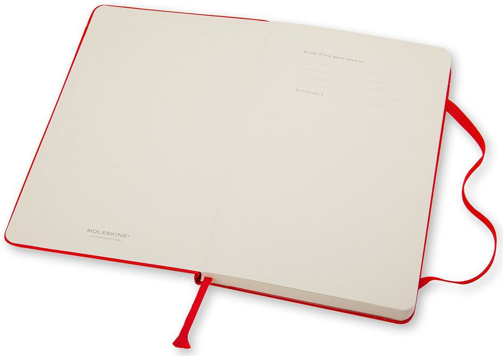 Тефтер с твърди корици Moleskine Classic – Червен, линирани листа