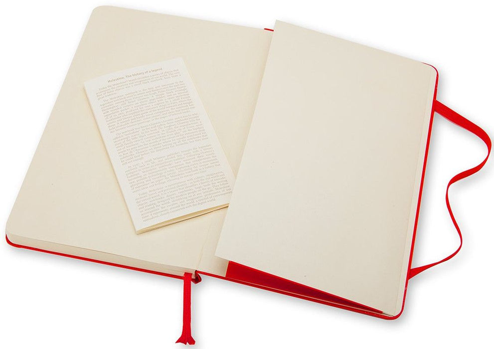 Тефтер с твърди корици Moleskine Classic – Червен, линирани листа