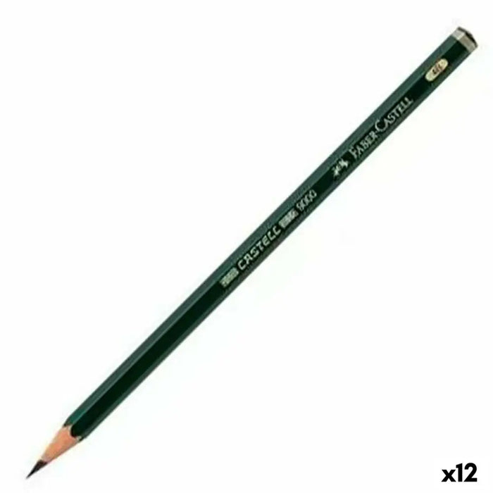 Молив Faber-Castell 9000 Екологичен Шестоъгълен 4B (12 броя)