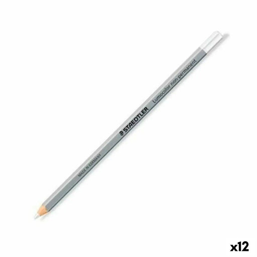 Молив Маркер Staedtler Non-Permanent Бял (12 броя)