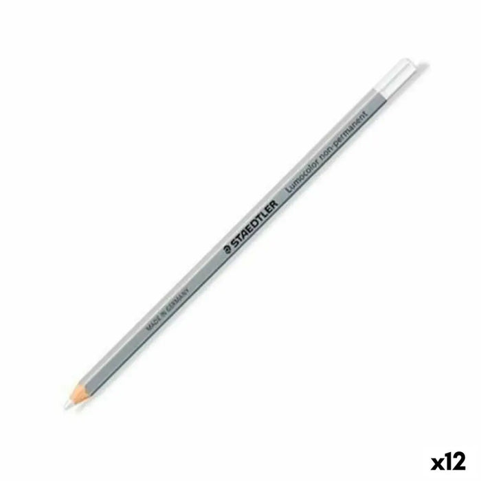 Молив Маркер Staedtler Non-Permanent Бял (12 броя)