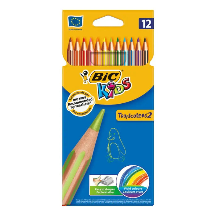 МОЛИВИ 12 ЦВЯТА TROPICOLORS BIC