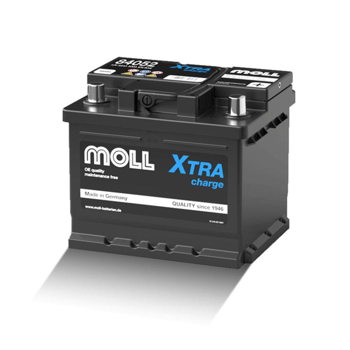 АКУМУЛАТОР 52AH 500A MOLL EXTRA CHARGE