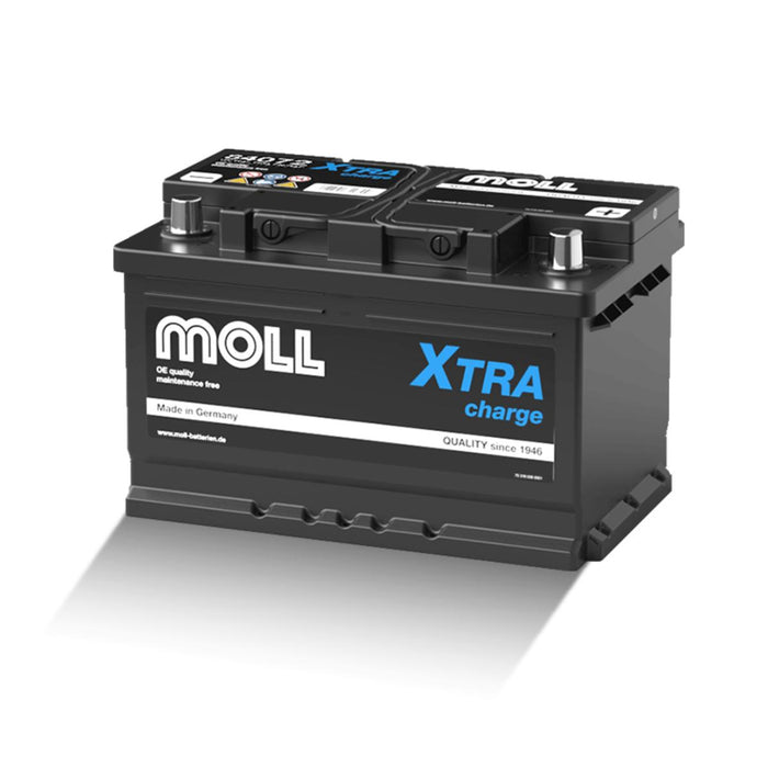 АКУМУЛАТОР 75AH 720A MOLL EXTRA CHARGE
