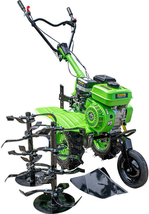 Бензинова мотофреза Moller - 7HP, 208cc, 5200W, 1000 mm, зелена