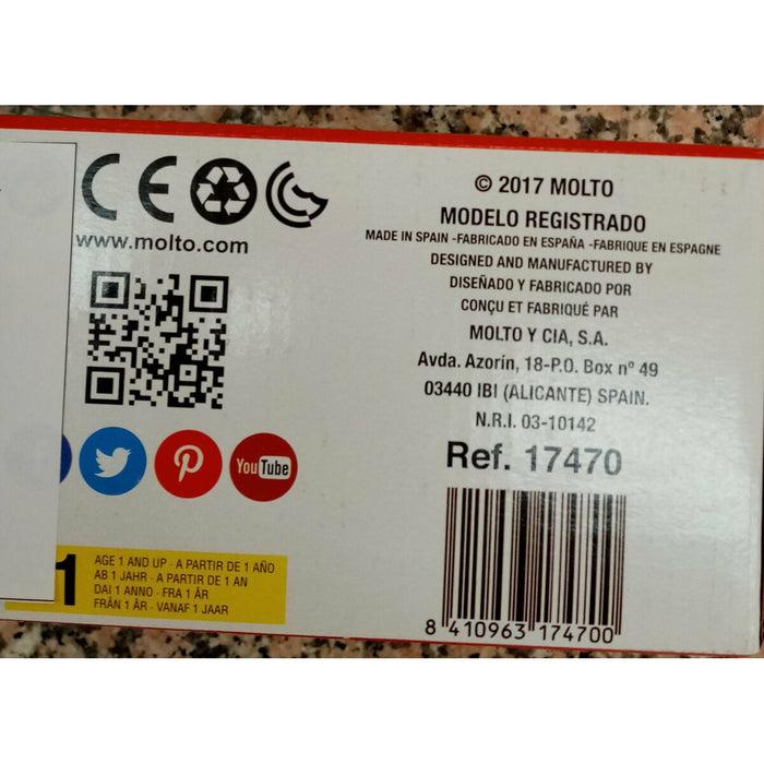 Камион със Строителни Блокове Moltó Aeiou Express (28 pcs)