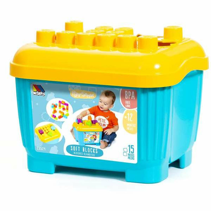 Строителна Игра Moltó Blocks & Puzzles 15 Части