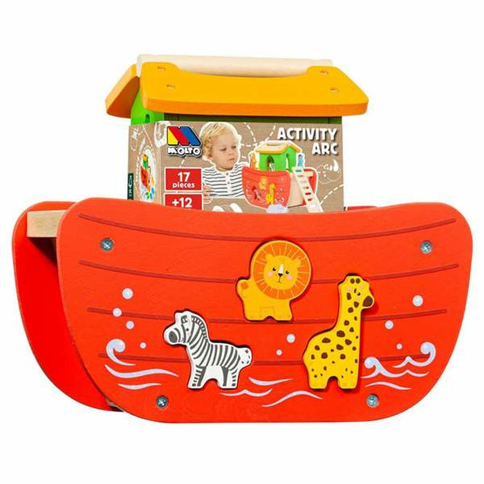 Playset Moltó Noah's ark Дървен 17 Части