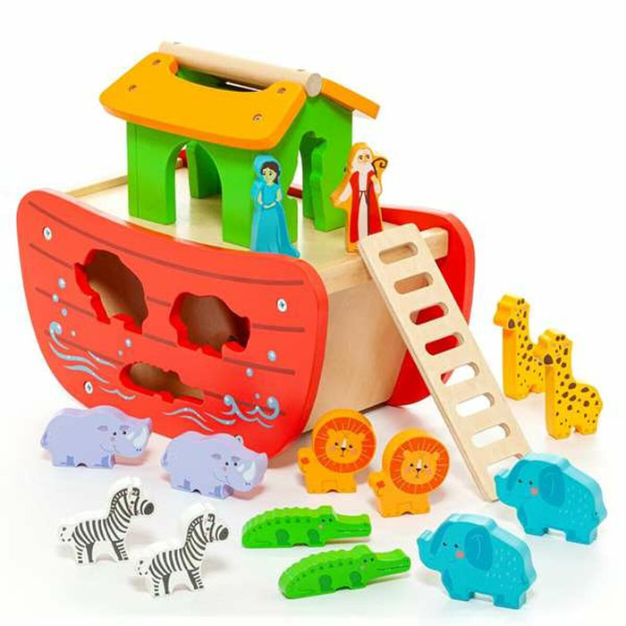 Playset Moltó Noah's ark Дървен 17 Части