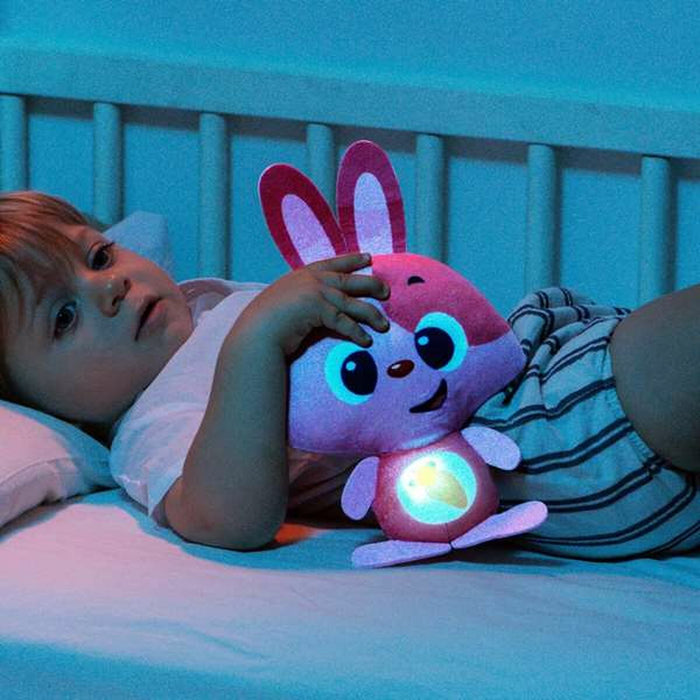 Мека играчка със звук Moltó Gusy luz Baby Bunny Розов 7,5 cm