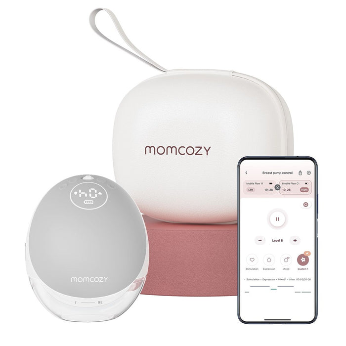Помпа за кърма Momcozy M9 с управление от приложението – Единичен комплект, сива