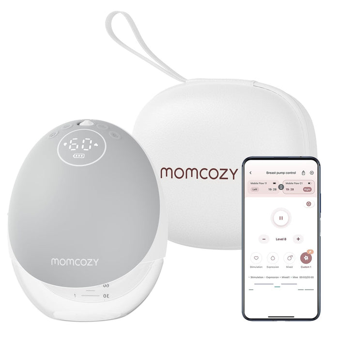 Помпа за кърма Momcozy M9 с управление от приложението – Единичен комплект, сива