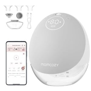 Помпа за кърма Momcozy M9 с управление от приложението – Единичен комплект, сива