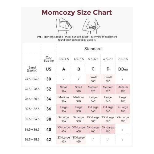 Сутиен за кърмене Momcozy YN21, размер S, черен