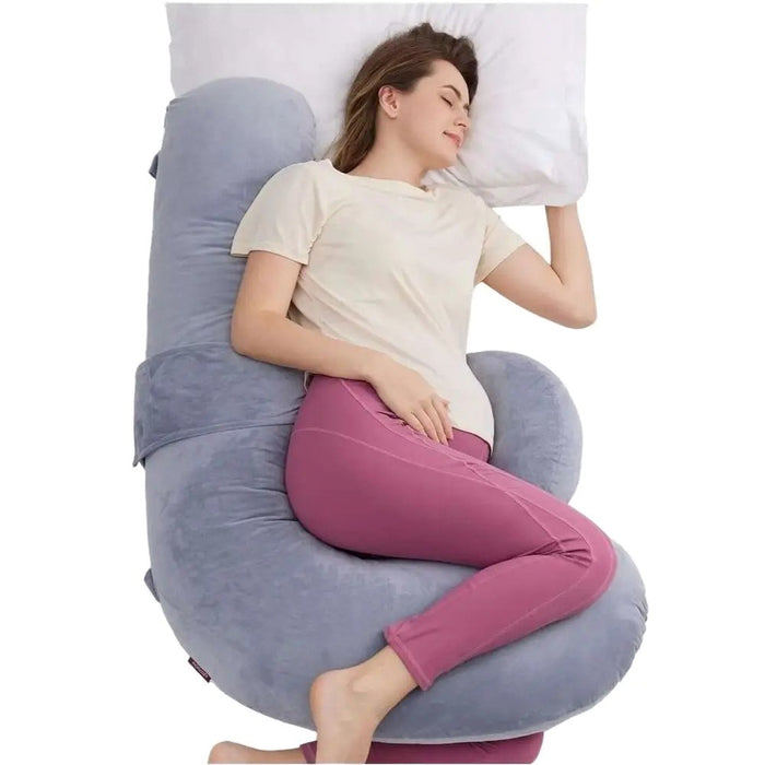 Възглавница за бременни Momcozy PP007 F-образна сива