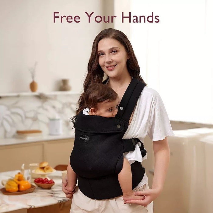 Ергономична раница Momcozy - Pure Hug, черна