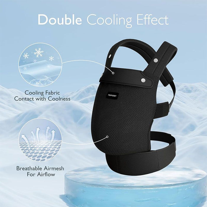Ергономична раница Momcozy - Air Mesh, черна
